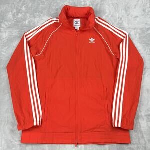 Adidas Originals Vintage Rare SST Windbreaker Jacket Nylon Glanz Men Size M Hood